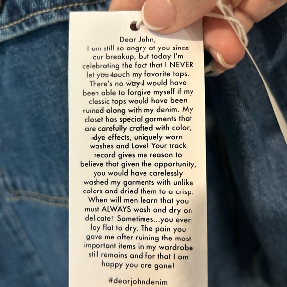 ANTHROPOLOGIE DEAR JOHN DENIM JACKET XL - Picture 7 of 11